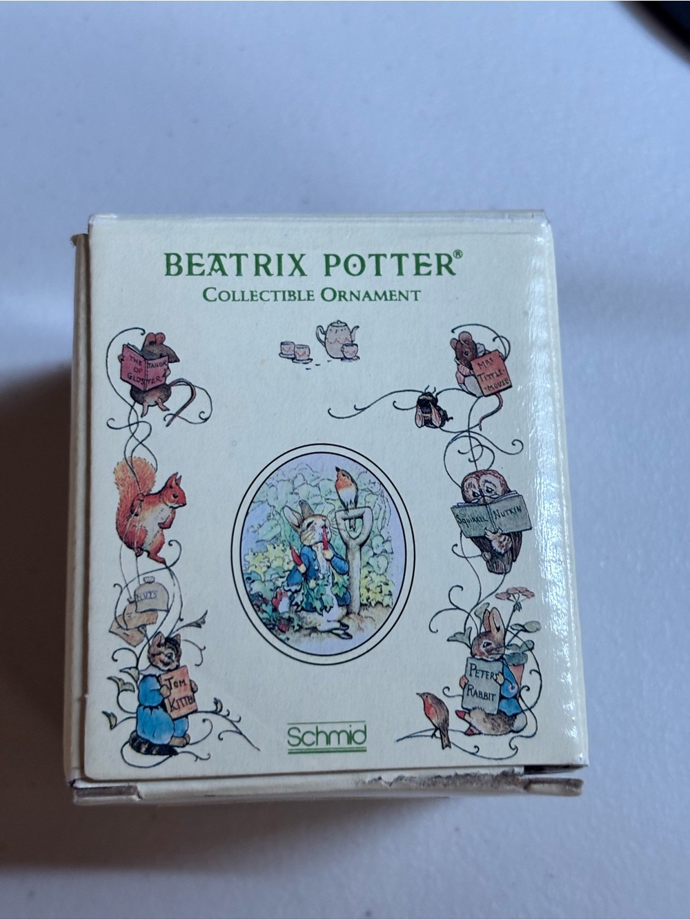 Beatrix Potter Collectible Glass Ornament